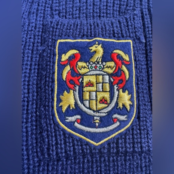 100% Merino Wool Vintage Liz Knit School Sweater Cardigan Womens Small Petite - Picture 3 of 11